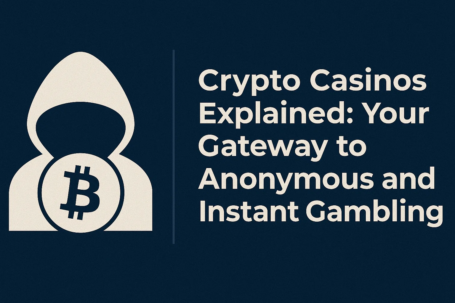 Crypto Casinos Explained: Your Gateway to Anonymous and Instant Gambling